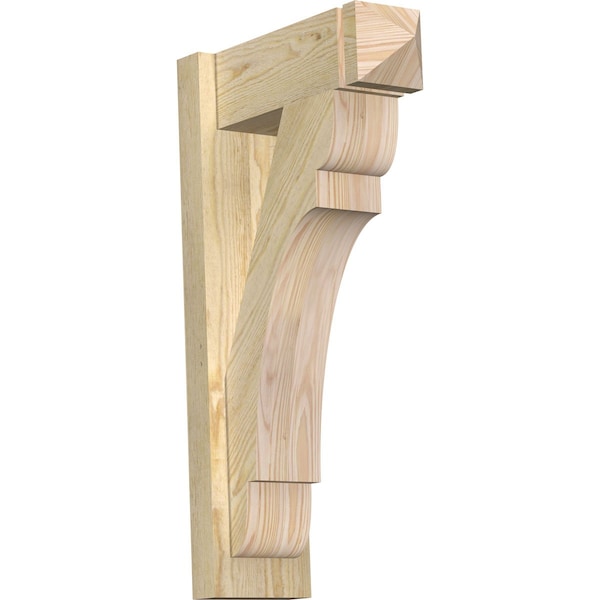 Ekena Millwork Olympic Arts & Crafts Rough Sawn Outlooker, Douglas Fir, 6"W x 16"D x 28"H OUT06X16X28OLY03RDF - main